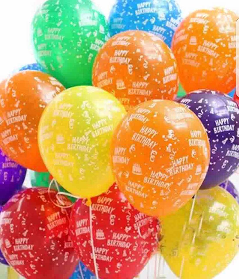 Assorted Happy Birthday Balloons