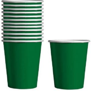 Green Paper Cups 12ct