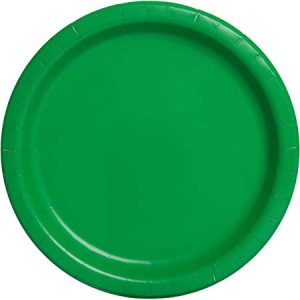 Green Paper Lunch Plates 20ct