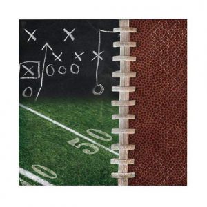 Grid Iron Football Beverage Napkins 16ct