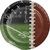 Grid Iron Football Snack Plates 8ct