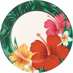 Tropical Flowers 7-inch Plates